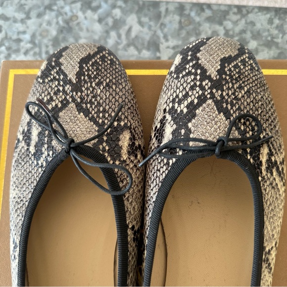 EVERLANE Italian Leather Day Ballet Flat Snake Print 9.5 - Picture 8 of 16